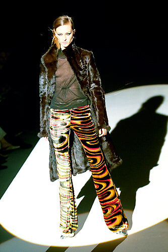 GUCCI BY TOM FORD FW 1999	PSYCHEDELIC VELVET PANTS