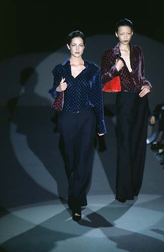 GUCCI BY TOM FORD	FW 1997	GUCCISSIMA VELVET BLOUSE