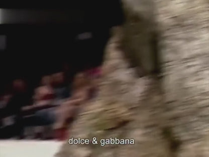 DOLCE & GABBANA FW 2002 WOOL FRINGE SKIRT