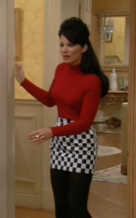 MOSCHINO CHEAP & CHIC 1990S CHECKERED SKIRT