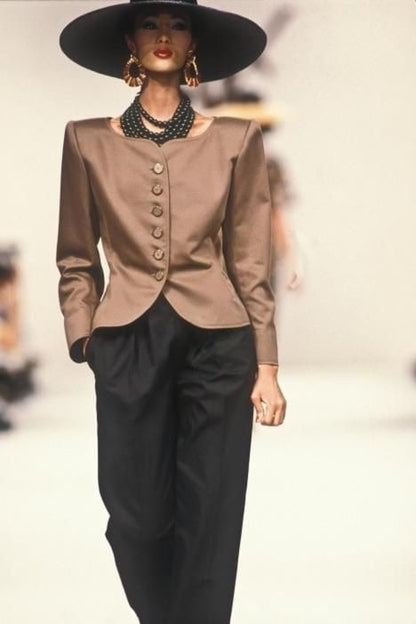 YVES SAINT LAURENT RUNWAY SS 1985 JACKET